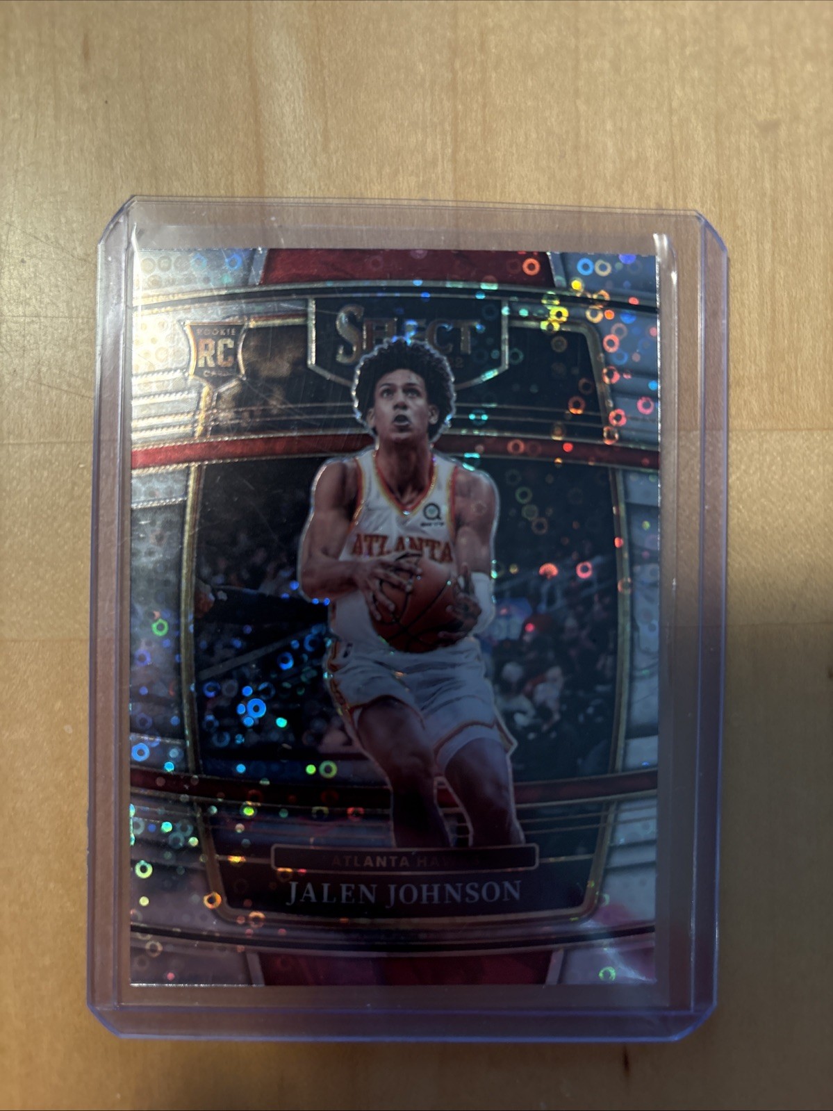 2021-22 Panini Select Jalen Johnson Rookie Disco Prizm Concourse Level