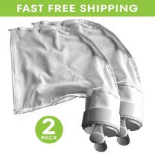 2 Pack Genuine Polaris Pool Cleaner All Purpose Bag Replacement Part with Hook