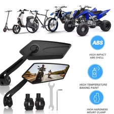 2Pc Bicycle Rear View Glass Cycling Bike Mirror MTB Road 22-25mm Handlebar NEW