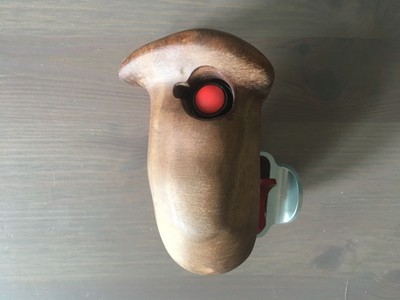 Vocas Wooden Handgrip with Switch - Right Hand - ARRI-Style Rosette Mount