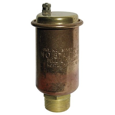 BELL & GOSSETT 87 Air Vent,Brass,240F,150 psi,Water 6ETU7