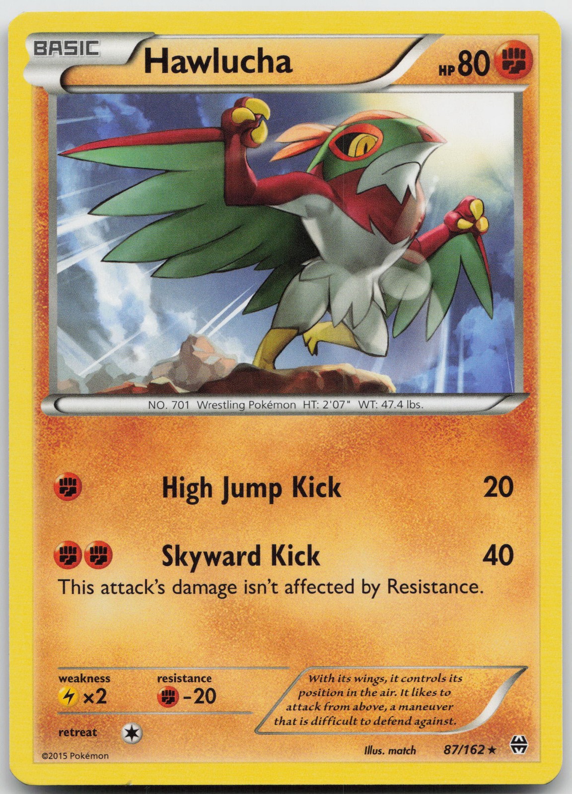 Hawlucha Rare XY - BREAKthrough 87/162 LP