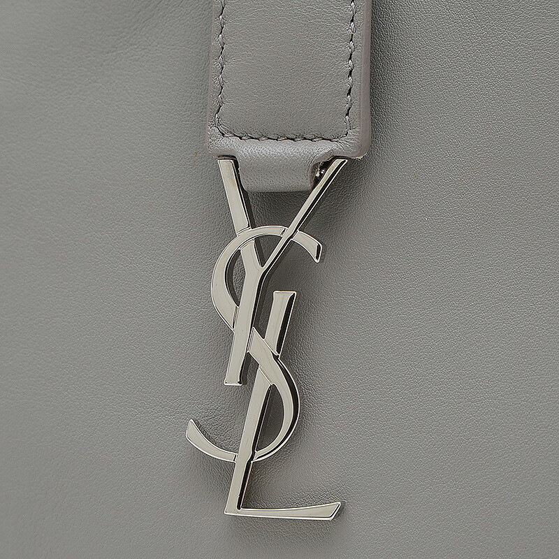 AUTENTICA BORSA A TRACOLLA CABAS GIOCATTOLO SAINT LAURENT PARIS PELLE GRIGIO 452322 BJ50N 2825