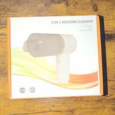 2-in-1 Portable Mini Handheld Vacuum, USB Rechargeable, Bagless w/ Tools