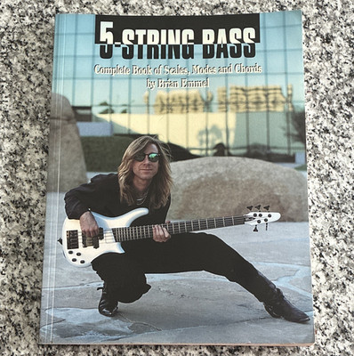 5-String Bass Scales, Modes & Chords Instruction Book Brian Emmel 1999
