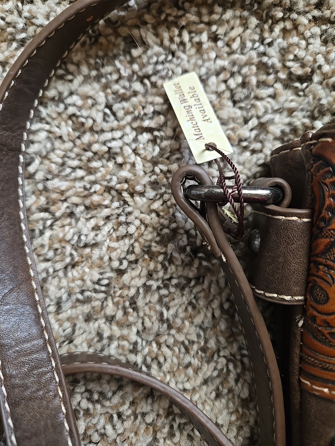 Trinity Ranch Tooled Design Three Main Pockets & … - image 5