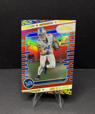 2024 Panini Absolute Amon-Ra St. Brown Red Spectrum #33 Lions /125