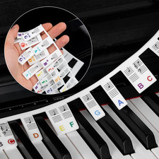 Removable Piano Keyboard Note Labels, 88 Keys for Beginners Note Guides, Made of