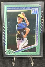 2025 Donruss Jacob Misiorowski Clearly Rated Prospect Milwaukee Brewers