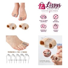 2pc Adjustable Bunion Toe Separators   Gel Spacers for Pain Relief  Comfort