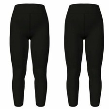 2 Pairs of TC2 LuLaRoe Leggings Solid Black Size 18 VIETNAM 143-39