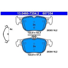 Satz Bremsbeläge Bremsklötze hinten für VW Caddy 5 SBA SBB Golf CD1 CG5 | 262