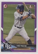 2018 Bowman Draft Purple 67/250 Ford Proctor #BD-105 jc3