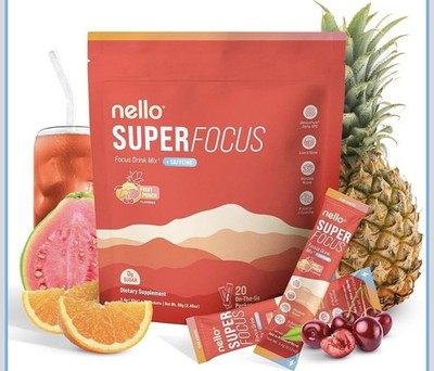 Nello SuperFocus Fruit Punch with Caffeine