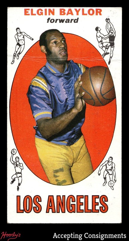 1969-70 Topps #35 Elgin Baylor LAKERS LOW GRADE (CREASE)