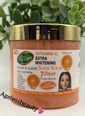 Veet Gold Vitamin C Extra Whitening Face and Body Scrub 500g   Original