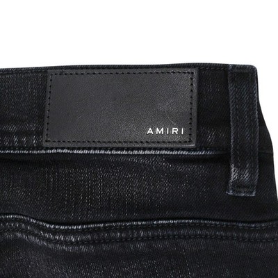 NWT AMIRI BANDANA ART PATCH AGED BLACK JEANS SIZE 28 $1690 | eBay