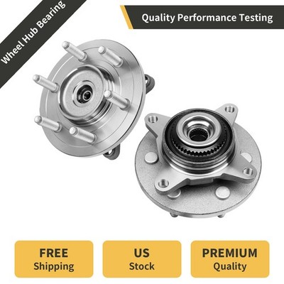 Front Wheel Hubs and Bearings for 4WD Ford F-150 Expedition Lincoln Mark LT 2PCS