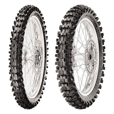 PAAR MOTORRADREIFEN PIRELLI 80/100-12 MX MID S + 100/90-19 MX32 MID S