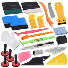 Pro Vinyl Wraps Applicator Tool Kit Window Tint Film Car Wrapping Tools Inclu...