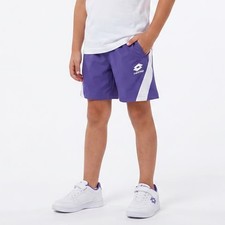 Lotto Boys Purple Athletic Shorts XS 6-7 White Contrast Side Panels