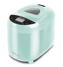 Elite Gourmet EBM8103M Bread Maker–Mint Green, 19 Programs, 2 lb Loaf Capacity