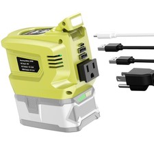 200W Portable Power Inverter Compatible with Ryobi 18V Battery, DC 18V to AC ...