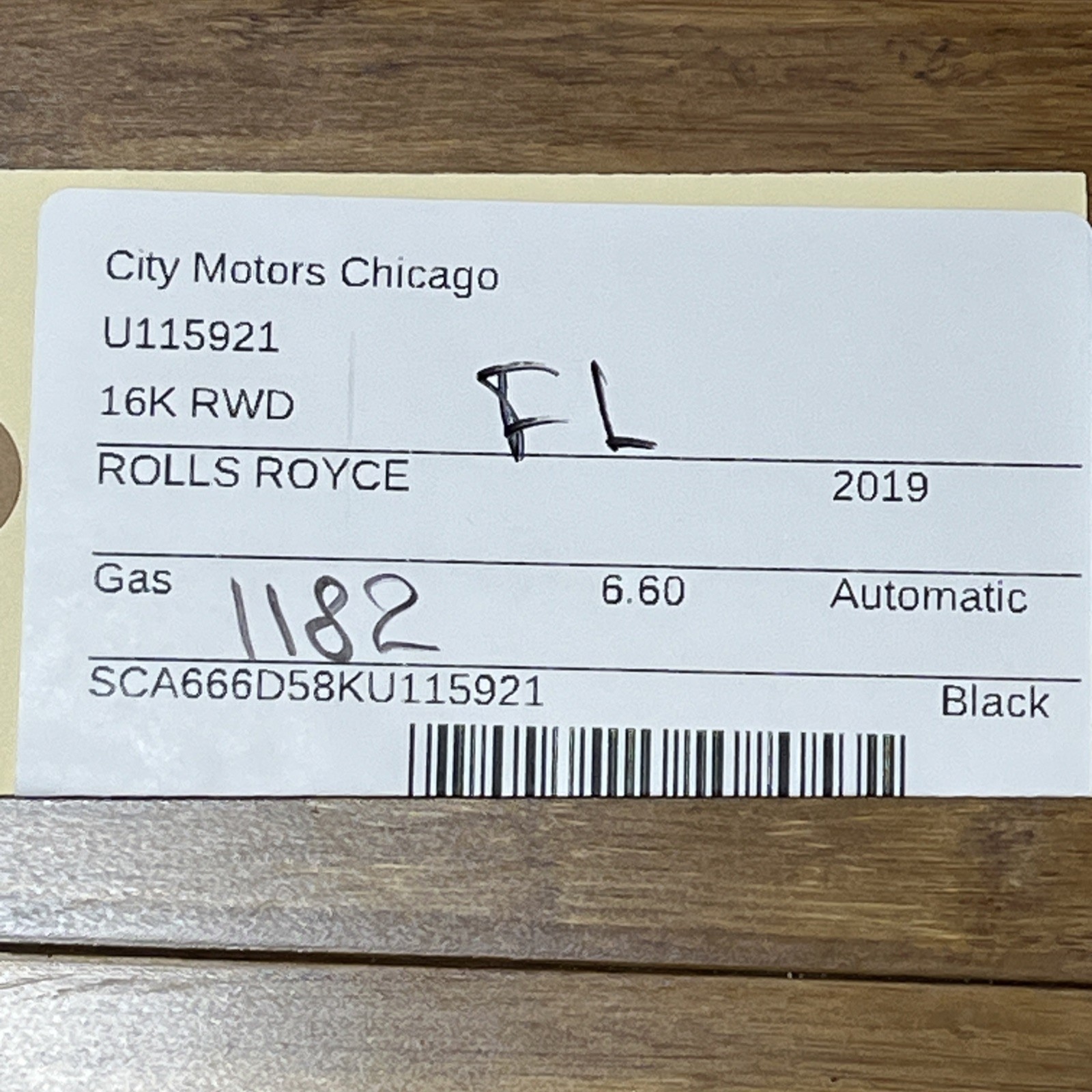 2017-2023 Rolls Royce Dawn Left Door Trim Strip Molding Chrome 7391803 OEM NOTE