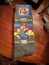 Super Mario Socks - Size 10-13 - 2 pair