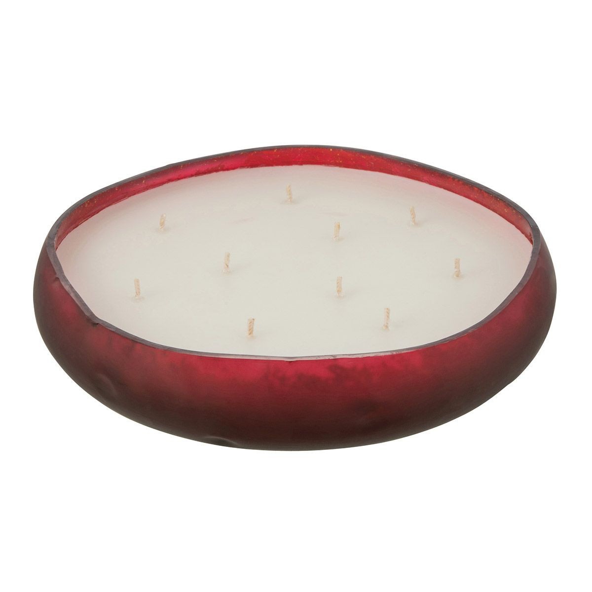 Grande Bougie Parfumée Rouge Livia 29cm senteur Oud Amber