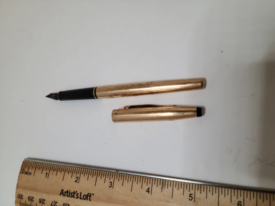 CROSS CENTURY 1/20 14K GOLD FILLED FOUNTAIN PEN 14K GOLD NIB BOLD - Image 3 of 4