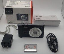 Sony Cyber-shot DSC-W800 20.1MP 5x Zoom Digital Camera Boxed - EXCELLENT
