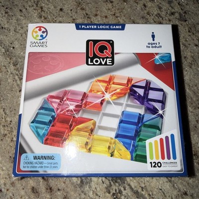 SmartGames IQ Love   120 Challenges Logic Puzzle Game (Travel Size) NEW 
