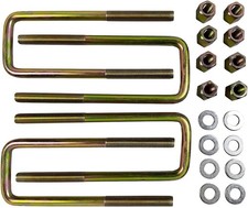 4PCS Square U-Bolts 2.5" Wide Leaf Springs 8.75" Long Compatible with 1988-2019
