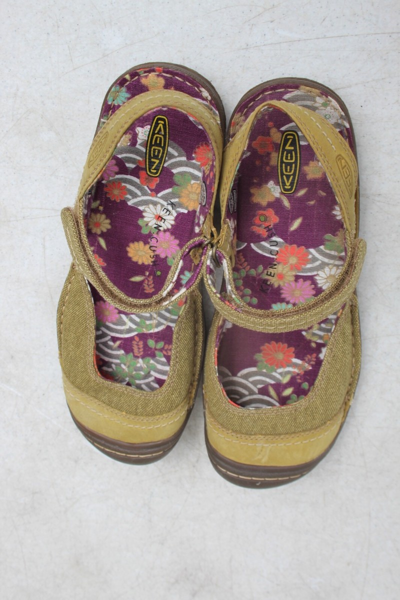 Keen Womens Summer Golden Sandal Sz 8.5 Mary Jane Canvas