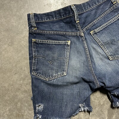 Vintage 60s Levis Big E Orange Tab 606 Super Slim Denim Jeans