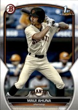 2023 Bowman Draft Maui Ahuna #BD-163 San Francisco Giants