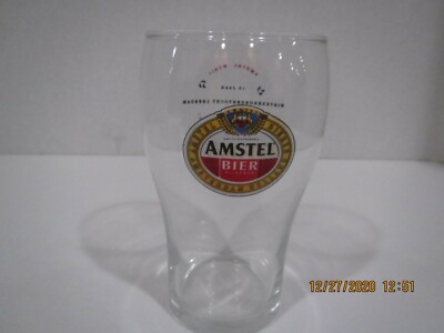 #18 AMSTEL Bier Beer Glass 5'' High From Holland (I will be listing up to 100)