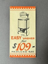 Early 1930s Art Deco Easy Wringer Washer Sales Brochure