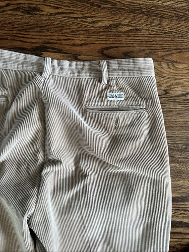 Vintage Polo By Ralph Lauren Corduroy Pants Men’s Size 36x32 Andrew Pants - Picture 5 of 7
