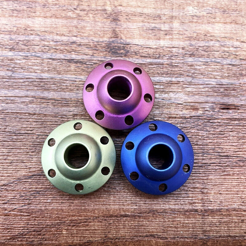 EDC Titanium Folding Handle Lanyard Bead Umbrella Rope Tool Pendant - Image 3 of 4