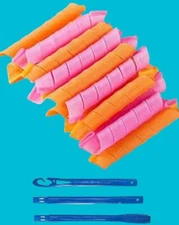 Heatless Hair Curlers Rollers Spiral Curls Styling Kit  27 Pieces 16” Long