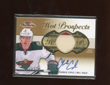 2013-14 Fleer Showcase Jersey Autograph #176 Charlie Coyle RC /375   *20204