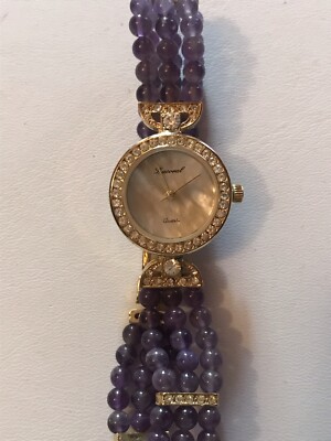 Vintage Amethyst Beaded Strand Watch | eBay display picture 1