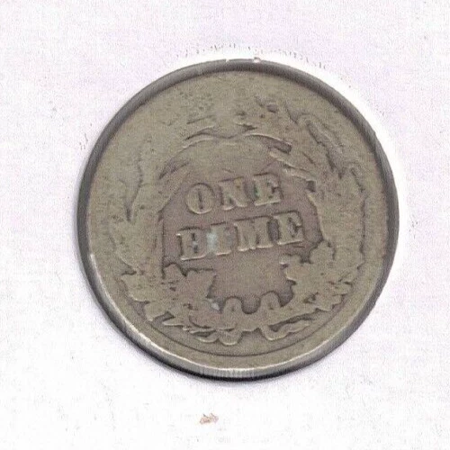 1905 Philadelphia Barber Circulated Dime 10 Cents Silver Coin! - Image 2 of 2