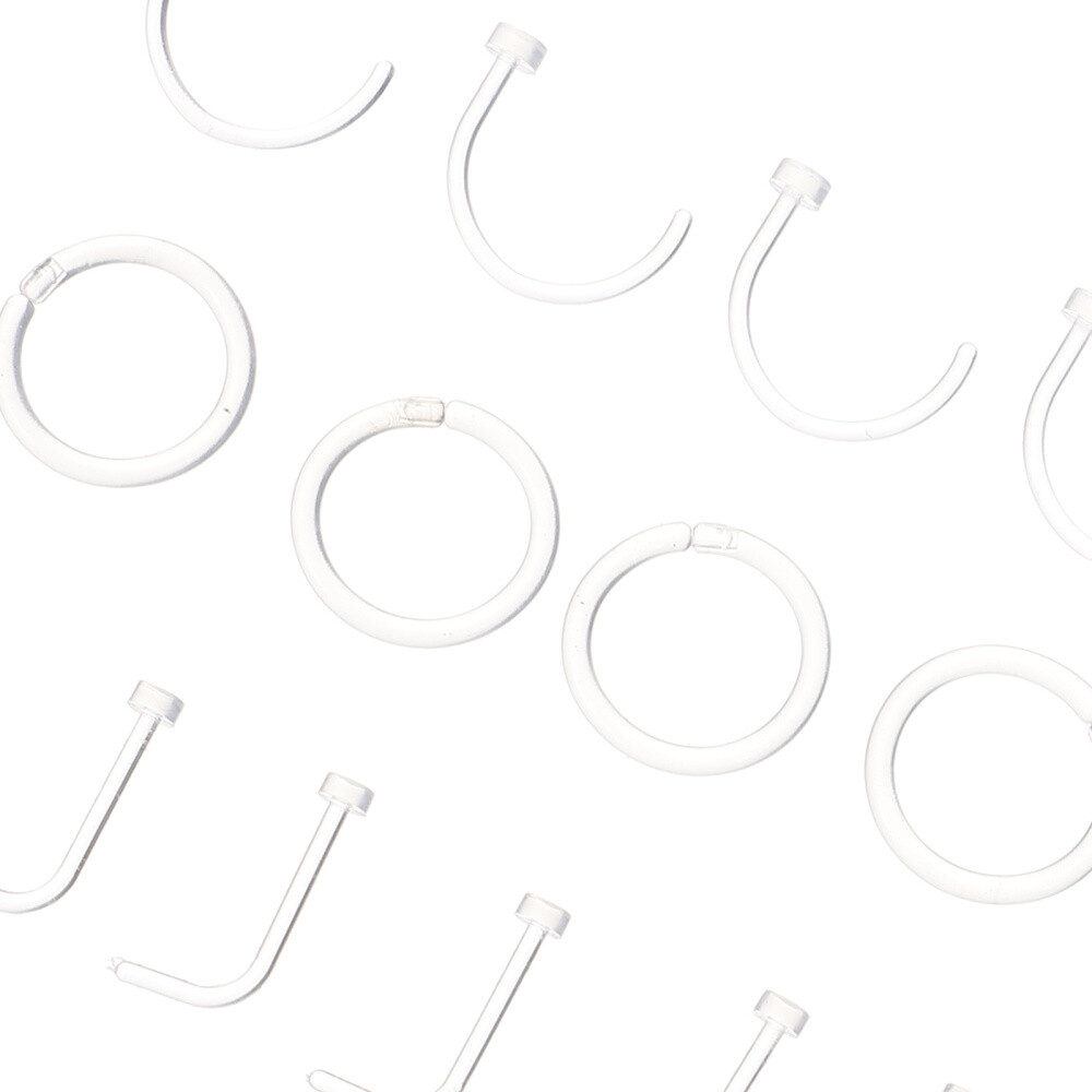 32 Clear Piercing Retainers for Work & Surgery eBay