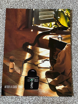 Seltenes Original 1990 Zeitschrift Reklame Kunst Bild Luchs Java After Shave Anzeige 90er