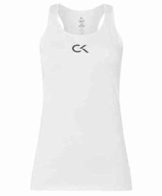 Calvin Klein Performance Damen-Tanktop weiß Logo Größe Medium neu mit Etikett UVP £30
