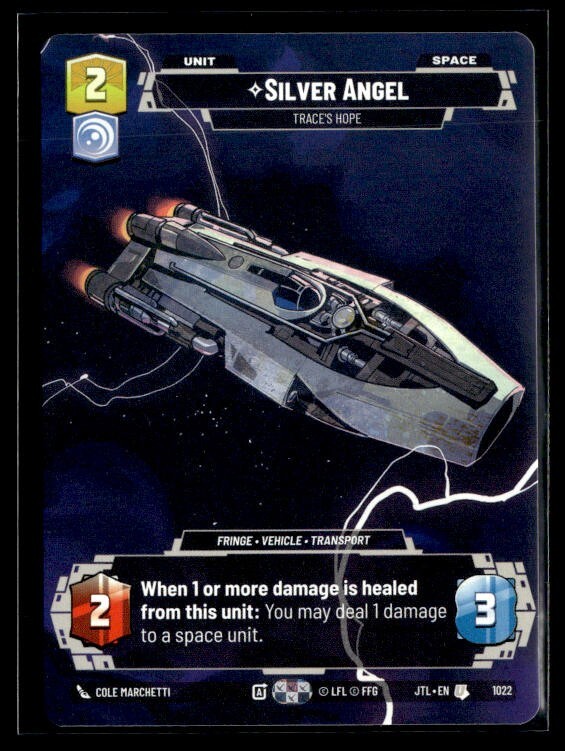 STAR WARS UNLIMITED Jtl Silver Angel Prestige UNCOMMON 1022