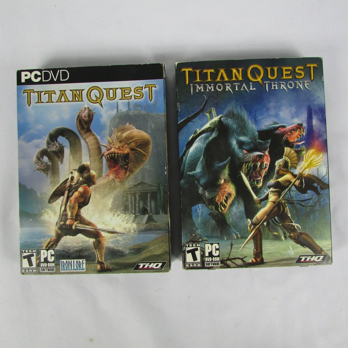 Titan Quest -Titan Quest Immoral Throne Complete w/case and Manual (PC  CD-ROMs